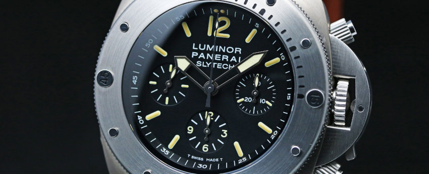 OFFICINE PANERAI Luminor Submersible Chrono SLYTECH 47mm black Dial Special Edition　PAM00202 (30)[1]